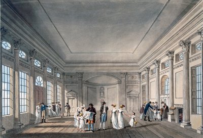 The Pump Room, Bath by John Claude Nattes